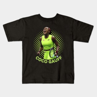 Coco Gauff Tennis Player Kids T-Shirt